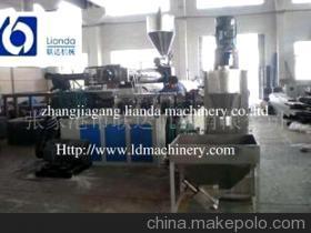 供應(yīng)1000kg/h 塑料雙階造粒機(jī)及廢塑料回收造粒機(jī)組